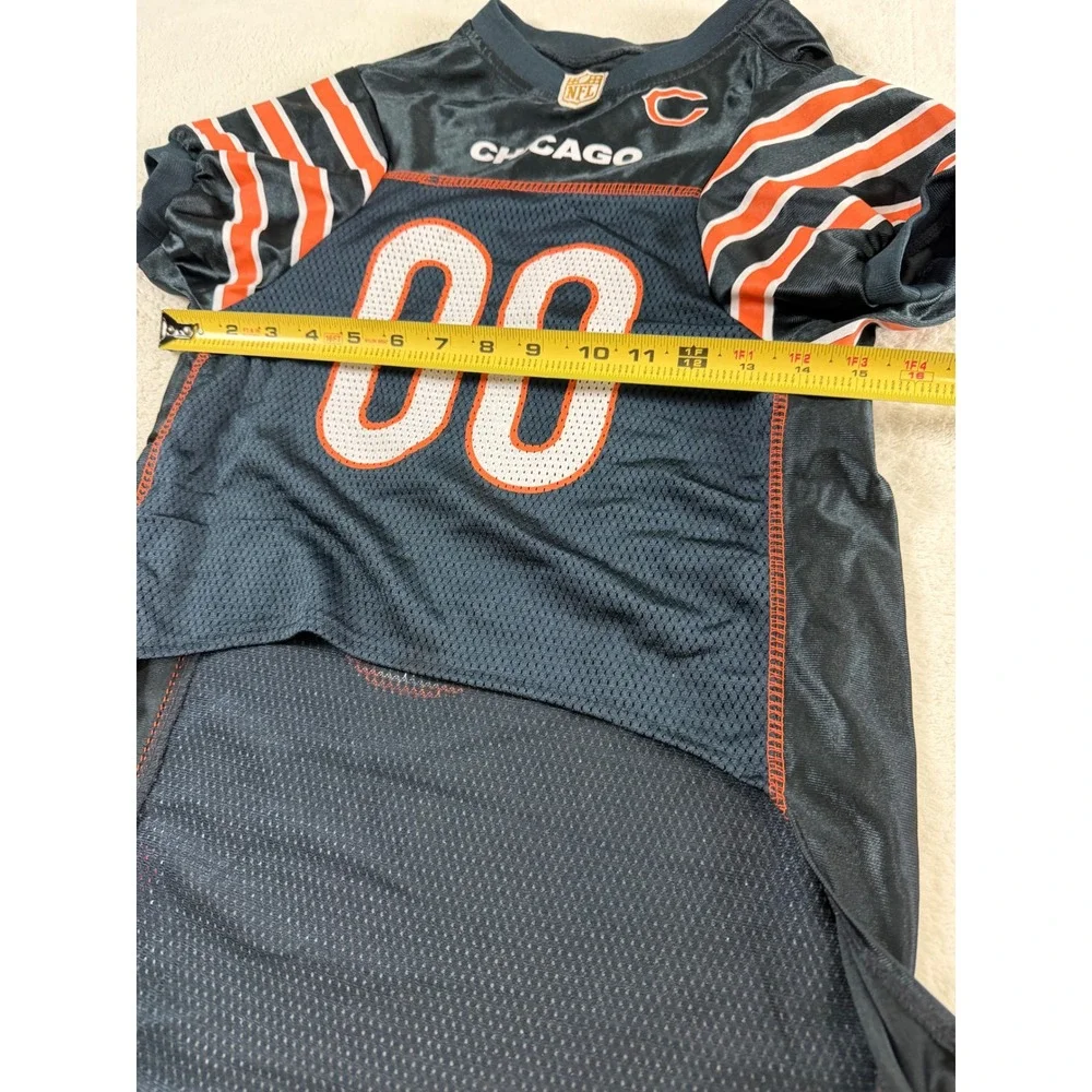 NFL Chicago Bears Dog Jersey Navy Blue Orange Mesh Pet Shirt Size Large 00
